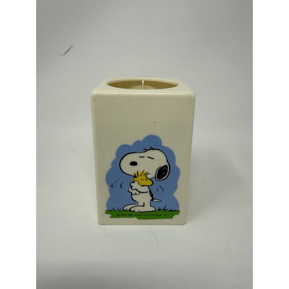 Vintage Snoopy & Woodstock Dixie Cup Dispenser